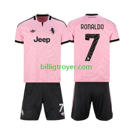 Billige Fotballdrakter Juventus Cristiano Ronaldo 7 Barn Bortedraktsett 2026/27 Kortermet